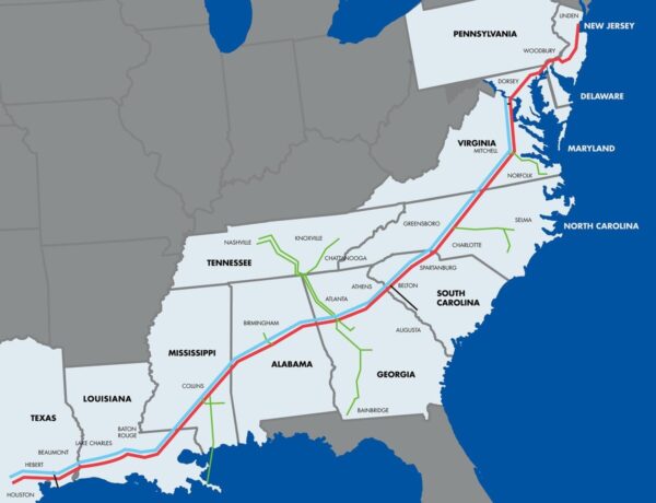 Colonial Pipeline Map
